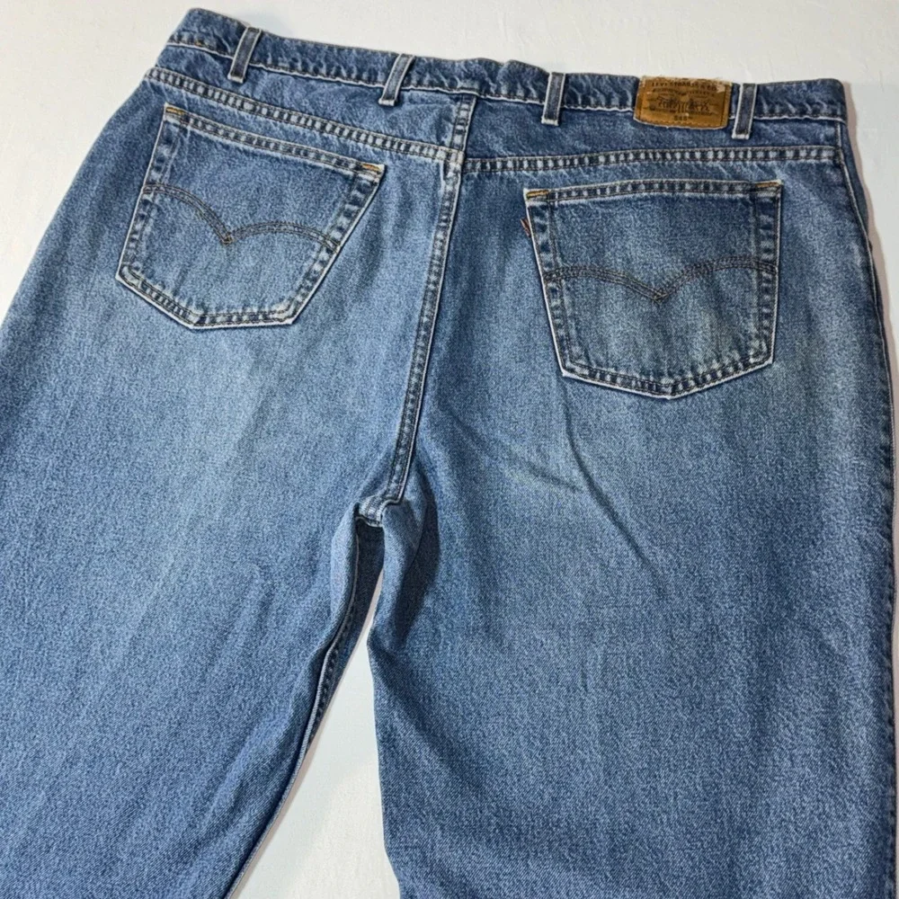 Vintage Levis 545 Jeans Mens 44*x32 Blue Loose Fit Straight Leg Skater 90s